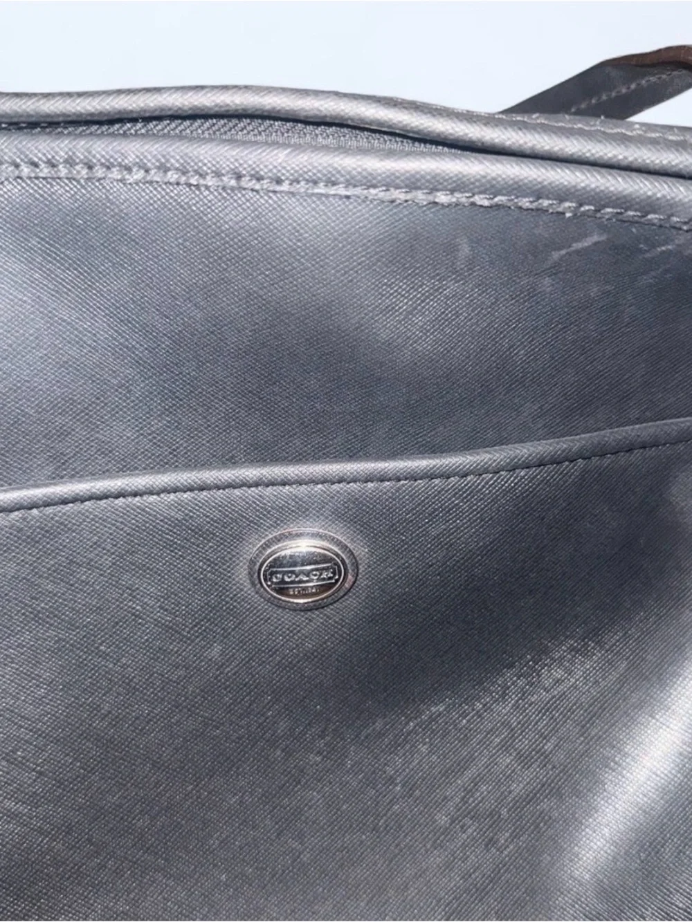 N/A black leather